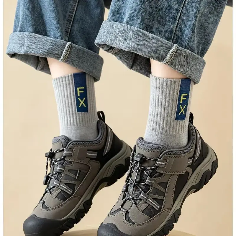 5 Pairs Baby Socks Spring Autumn New Cotton Socks Kids Sport Sock 1-14T Boys Letter Pattern