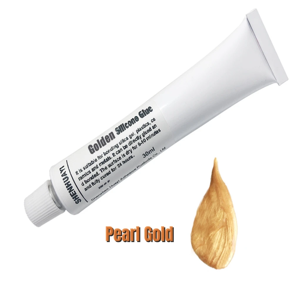 

Silicone Color Paste Pearl Gold Food Grade Liquid AB Silicone Pinch Color Paste Coloring