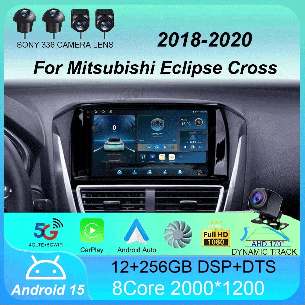 

Car Radio Andorid 15 Carplay Auto For Mitsubishi Eclipse Cross 2018 2019 2020 Multimedia Video Player Navigation GPS 2din Stereo