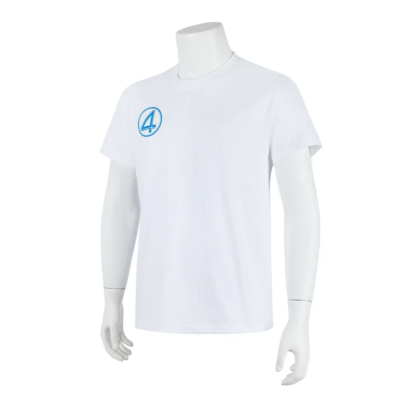 الشعلة تأثيري زي غير مرئي للرجال فانتازيا تي شيرت أبيض الصيف ملابس يومية غير رسمية حفلة الهالوين خارقة