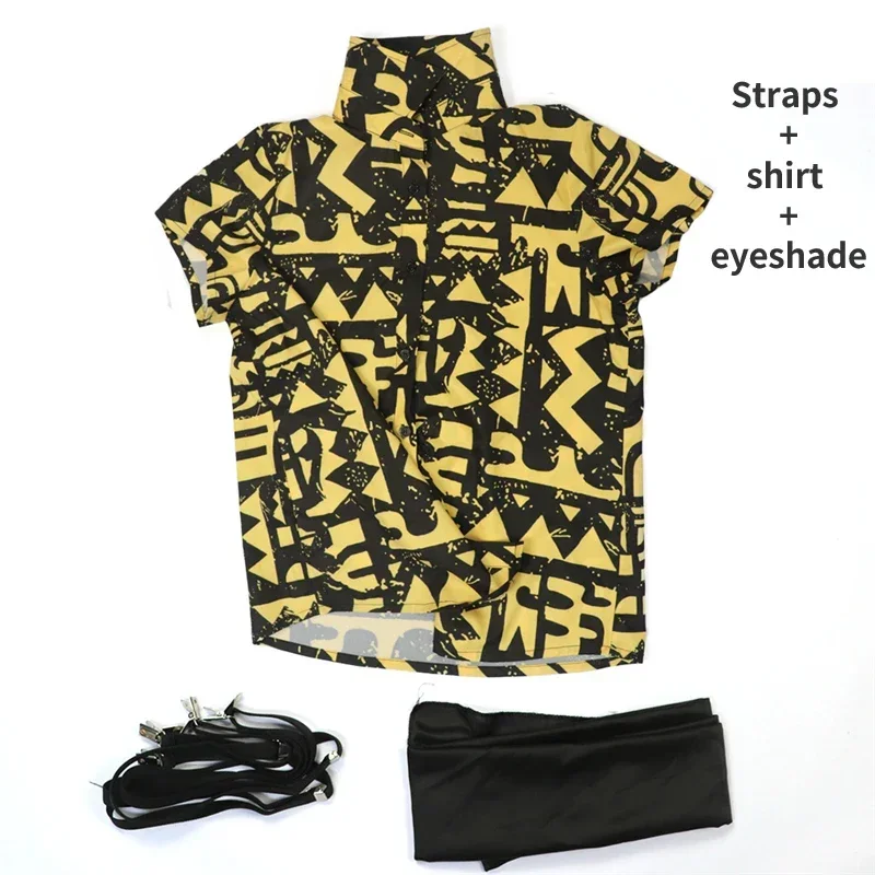 CosplaySeasonal Digital Print Short Sleeve Cosplay Costumes Shirt Carnival Party Girls Women Props Headwear Women Clothes For Ad