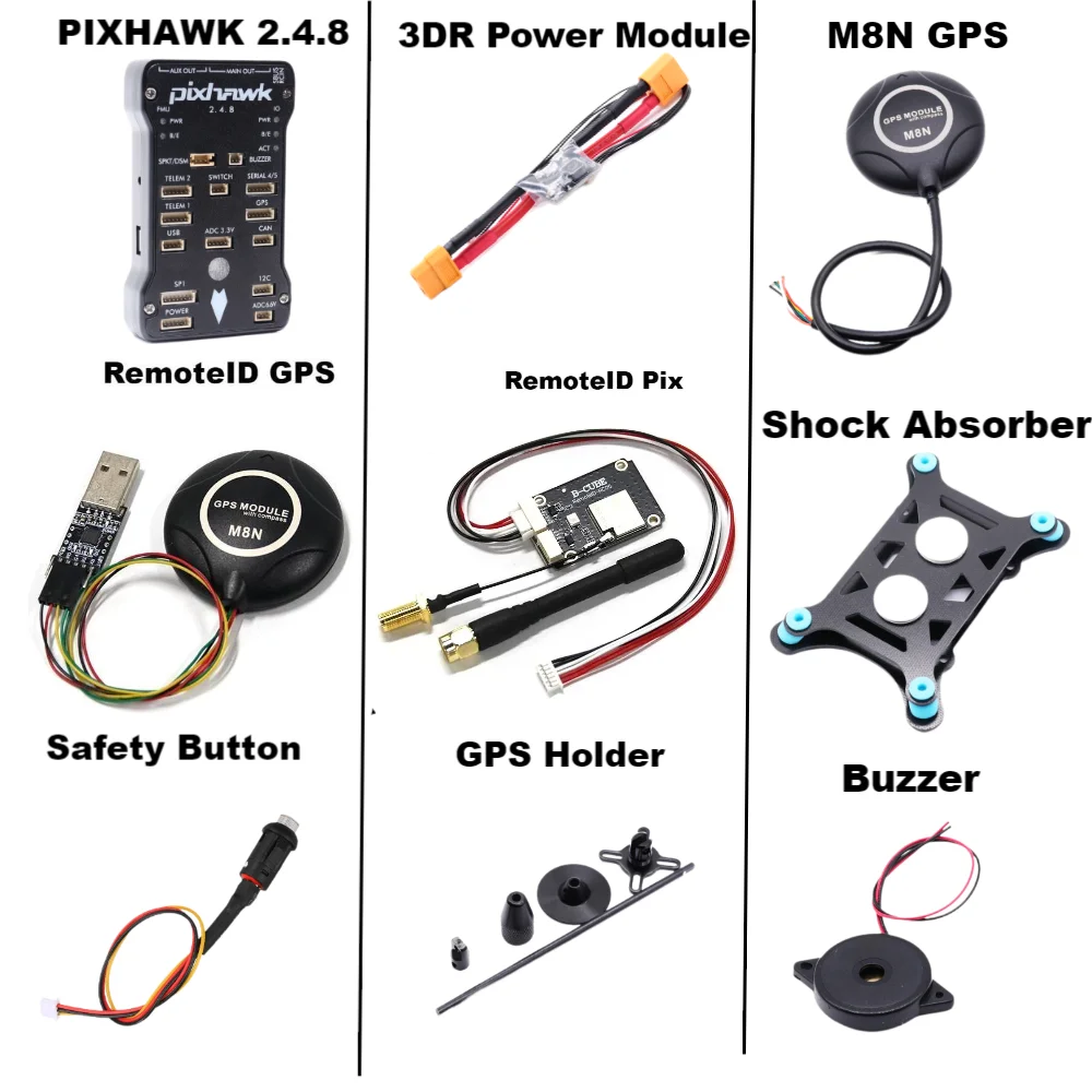 

RCtosky дистанционный GPS для Pixhawk 2.4.8 управление полетом Ardupilot Quadcopter ArduRemoteID OpenDroneID