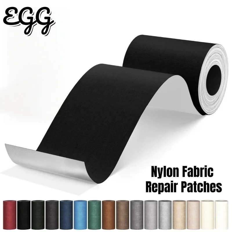 

Strong Adhesive Nylon Fabric Repair Patches Self Adhesive Canvas Repair Stickers Decals for Down Jacket Tent Clothes Chair Seat