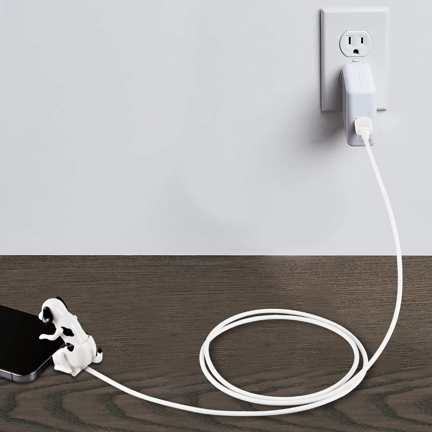 USB Cable Funny Humping Dog Charger for iPhone 13/12/11 and More, Moving Spotty Dog Fast Charger USB Cable