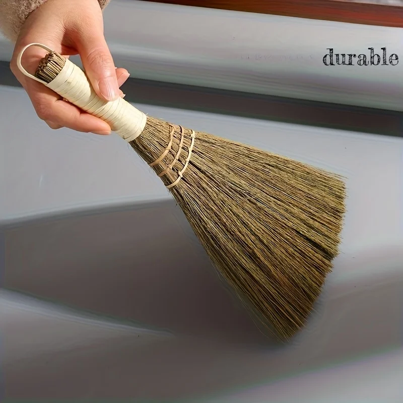 Escoba Manual Portátil con Cerdas Tejidas - Carrito de Barrido Manual, Adecuado para Pisos de Cocina, Escritorios de Oficina