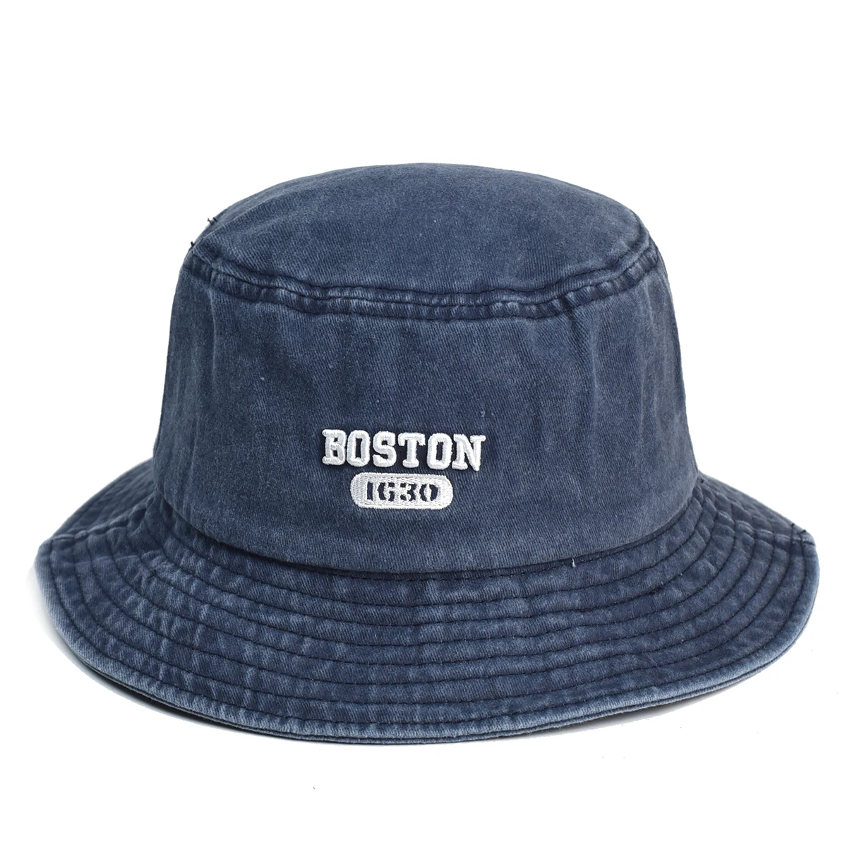 

Letter Four Seasons Cotton Solid Bucket Hat Fisherman Hat Outdoor Travel Sun Cap for Men and Women