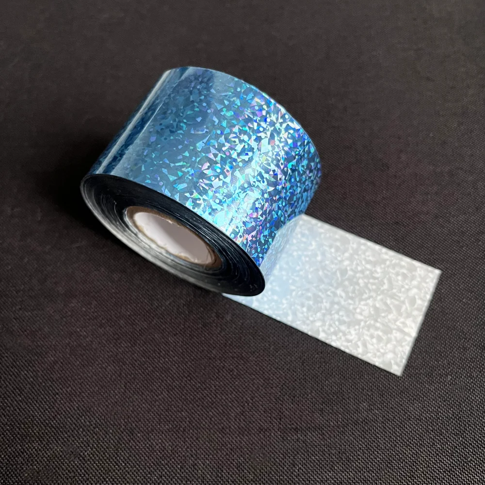الأزرق الساخن ختم احباط الليزر بلينغ لامعة تألق فيلم نقل الحرارة لصيد الأسماك إغراء الطعوم الاصطناعية اكسسوارات DIY بها بنفسك صنع #5