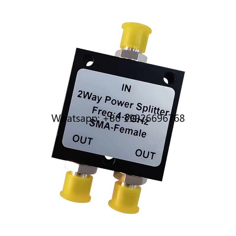 

GSM 3g 4g 4000-8000MHz Power Splitter 2 Way SMA-Female Connector RF Power Divider Splitter 20W for Telecommunication DAS