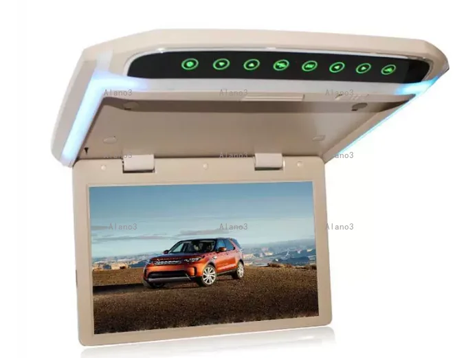 Ultra-thin 10.1-inch Car Flip Ceiling Display, MP5 Player with HDMI Port, Vehicle Mounted Ceiling TV Screen
