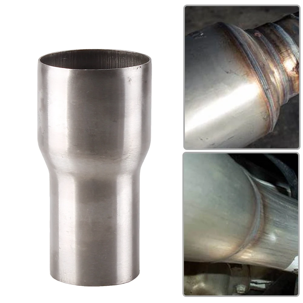 Universal aço inoxidável Car Exhaust Reducer Connector, tubo de tubo adaptador, Entrada Pipe Connection Joint, 51mm, 63mm, 57mm, 76mm