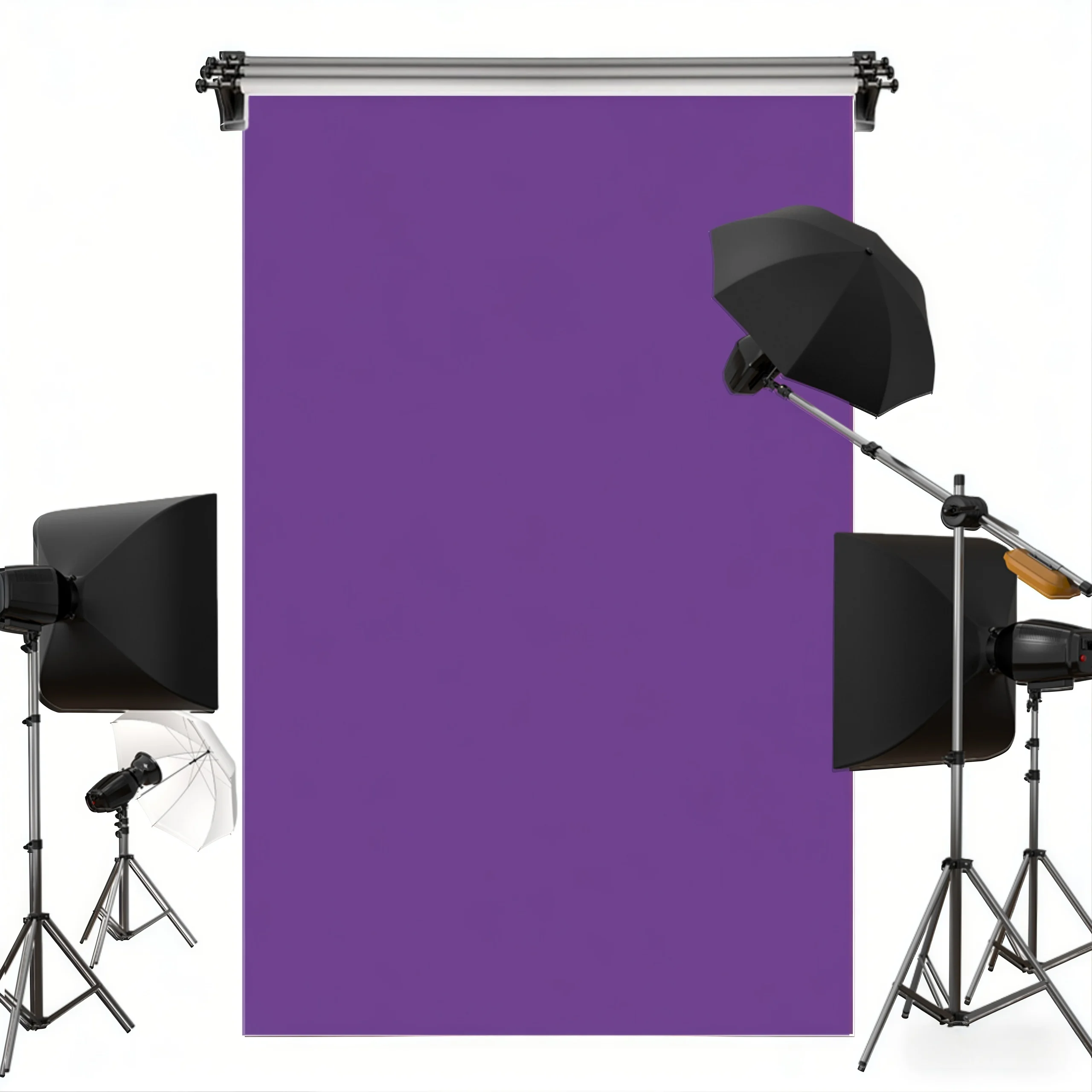 Purple Solid Color Backgrounds For Photographs Vinyl Polyester Fabric Professional Wedding Birthday Photo Booth Decor Backdrops