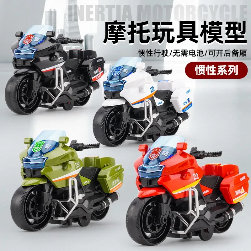 

Children's toy car, inertia resistant, drop resistant, can open door simulation motorcycle model, boys and girls gift