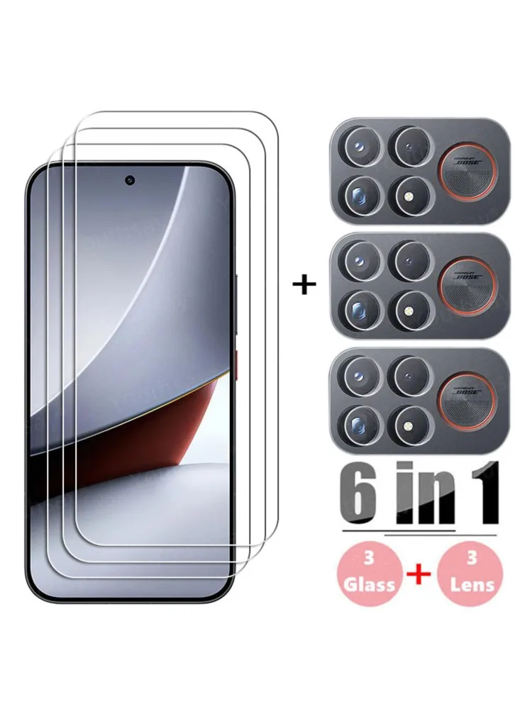 Szkło ochronne 6w1 do Poco F9 Ultra, szkło hartowane, osłona ekranu Poco F9 Ultra, folia ochronna HD na obiektyw aparatu Poco F9 Ultra — 2
