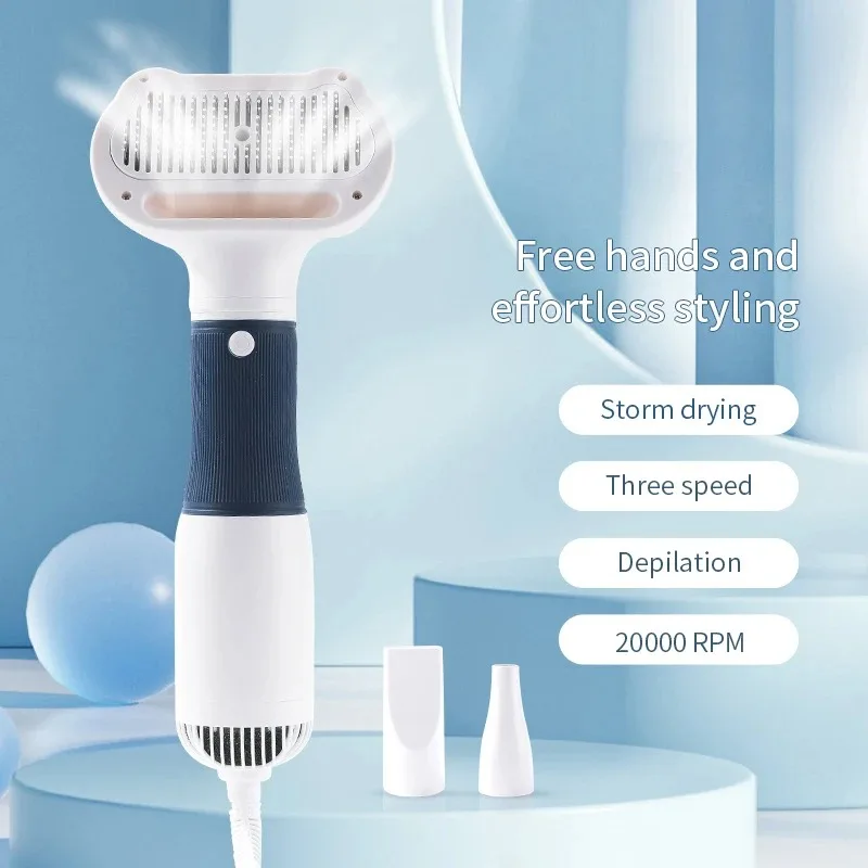 3 in1 Pet Dog Dryer Quiet Dog Hair Dryers and Comb Brush Grooming Kitten Cat Hair Comb Puppy Fur Blower Low Noise Temprature