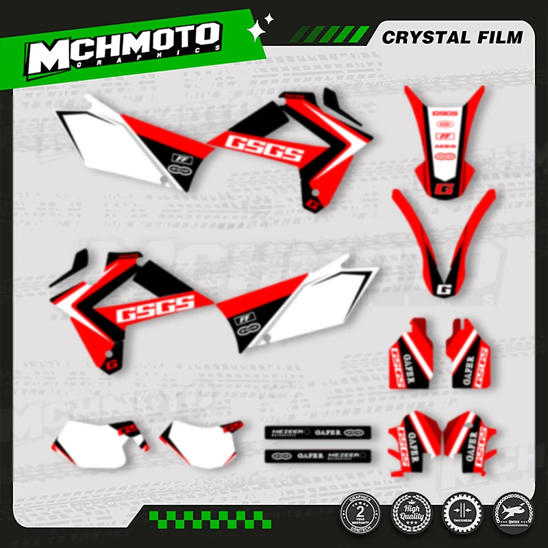 

MCHMFG For GASGAS 2007 2008 2009 GAS GAS EC Custom Team Graphics Background Decal Stickers Kits 007
