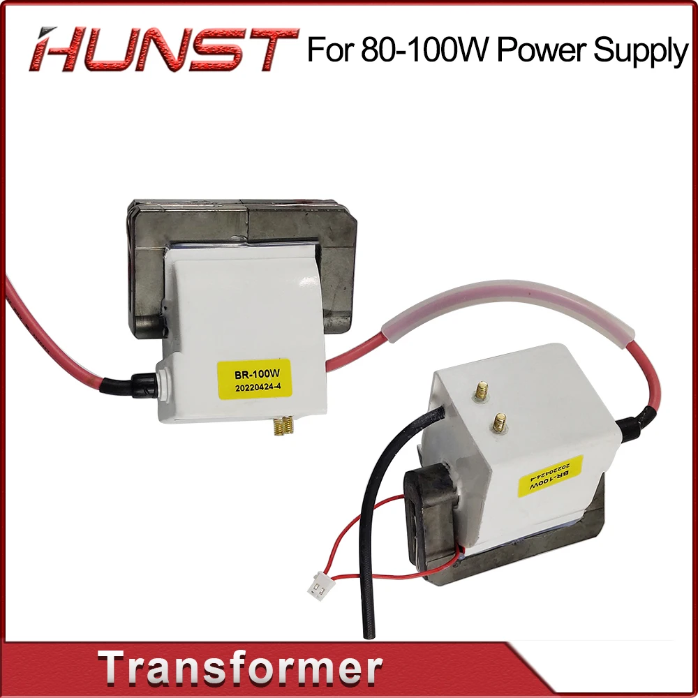 HUNST High Voltage BR-100W Flyback Transformer Suitable for CO2 Laser Cutting Machine Engraving Machine Laser Power Supply