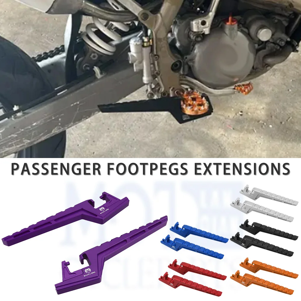 

2026 For KTM 250EXC 300EXC 250/300 EXC SIX DAYS 2017-2021-2022-2023-2024-2025 Motocross Dirt Bike Passenger Foot Pegs Extensions