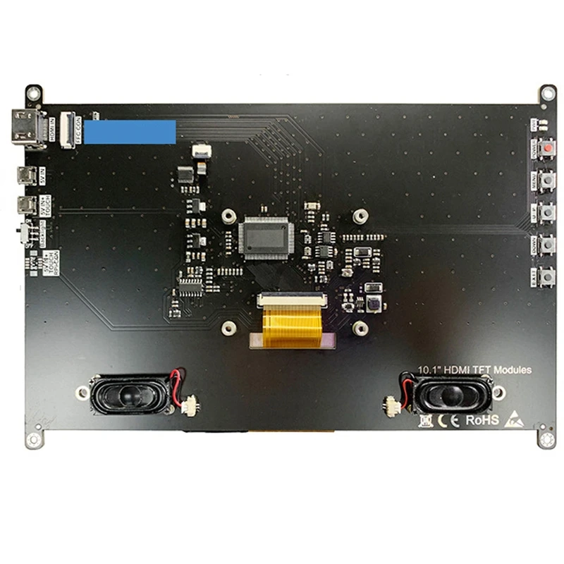 10.1 Inch Touch Screen LCD Display Module 10.1 Inch 1024X600 IPS HD Full Viewing Angle for 4 Model B/3B+-A51M