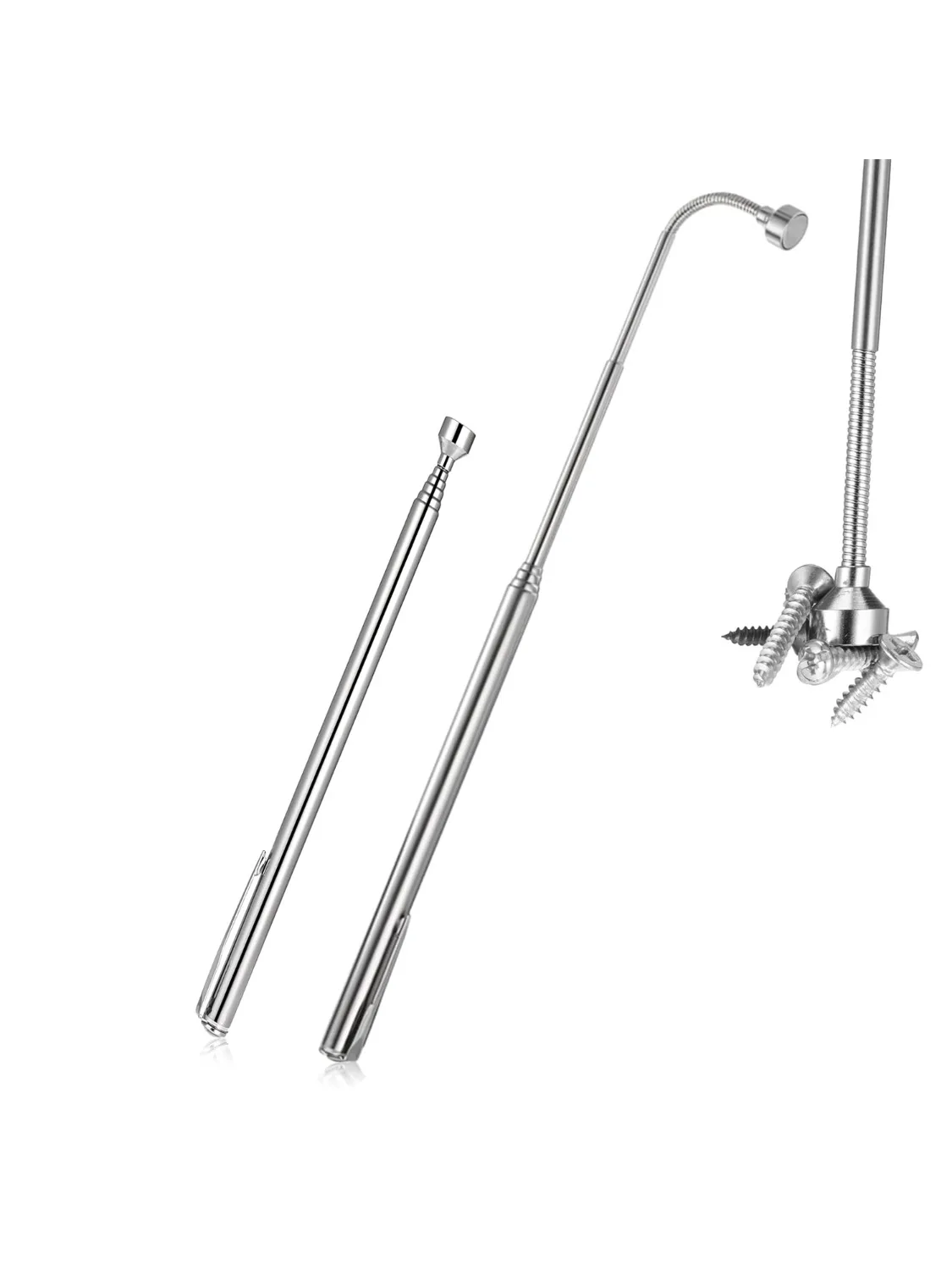 Outil de ramassage magnétique télescopique pour la réparation de voiture, stylo d'entretien, Mini stylo magnétique télescopique Portable de 25.6 pouces