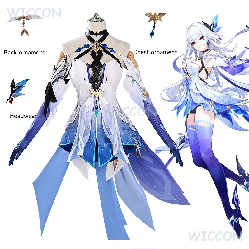 

Genshin Impact Skirk Cosplay 2025 New Version Costume Shorts Wig Costume Shoes Game Event Clothes Women Halloween Outfit