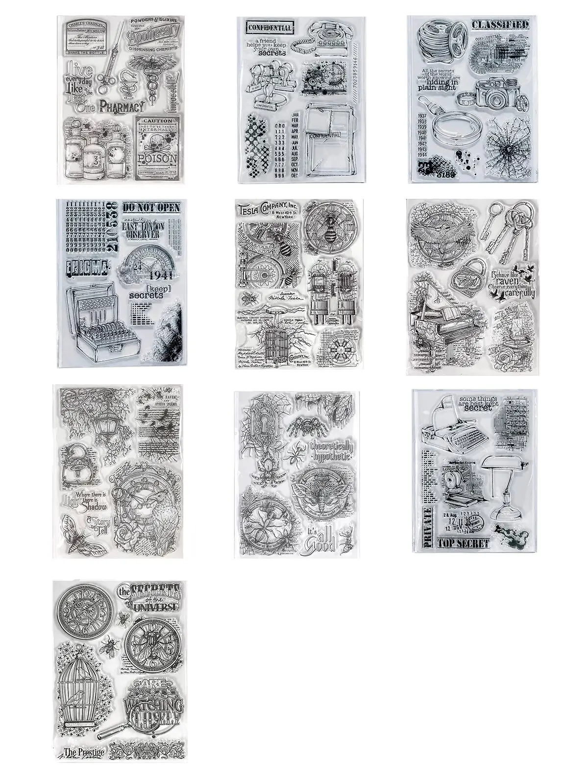 2022 New CLEAR STAMP background DIY Scrapbook Card album paper craft silicon rubber roller transparent stamps 895