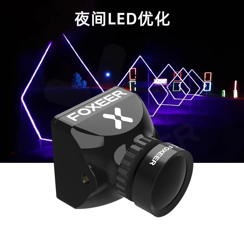 كاميرا سباق هوائية FOXEER micro Slingshot 5 ذات شفرات متقاطعة m8 بنسبة 1000TVL قابلة للتعديل