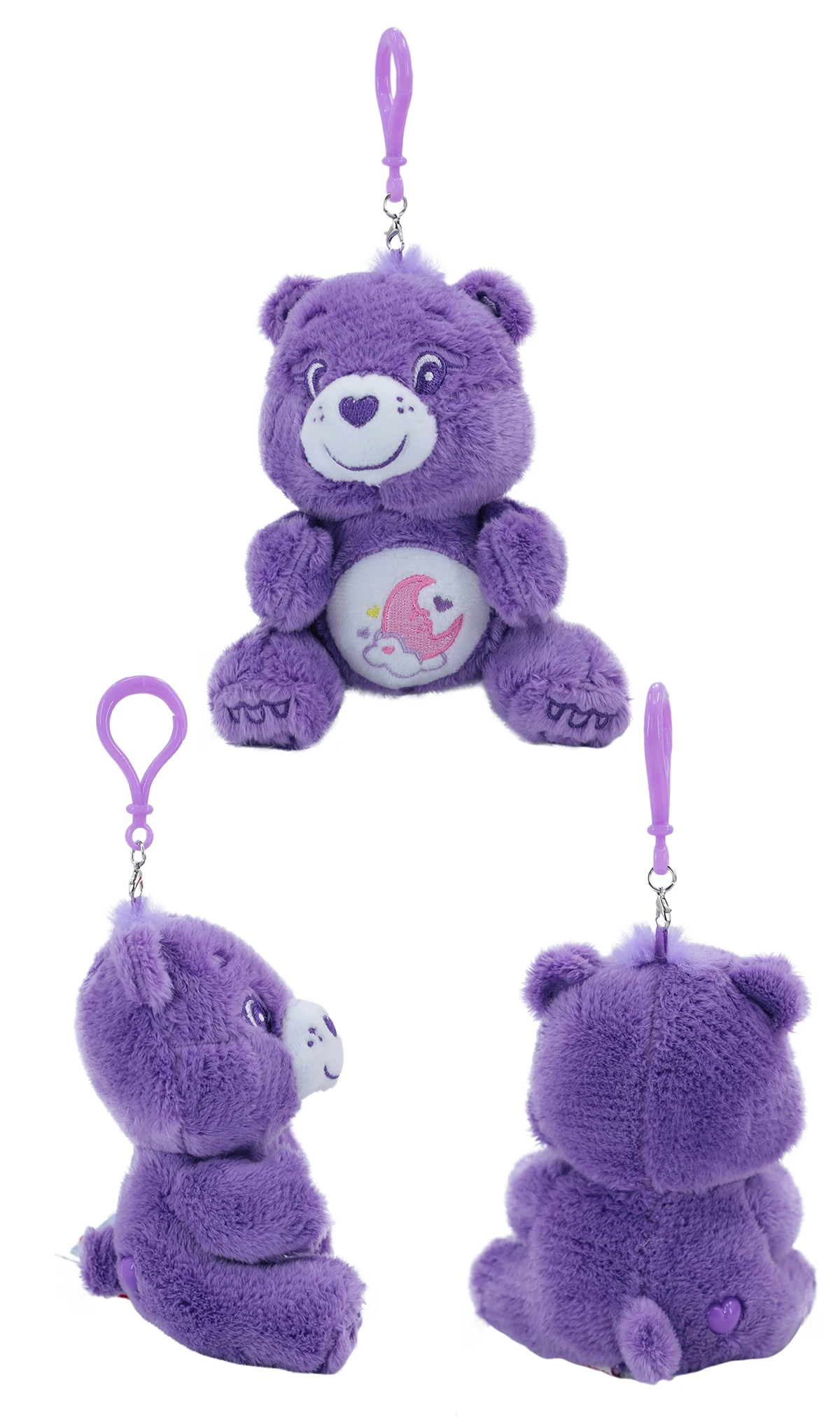 Care Bears Sitzende Plüsch-Schlüsselanhänger 12cm Macaron-Serie Niedlicher Taschenanhänger Kawaii Stofftier Auto-Charm Ideales Valentinstag-Paargeschenk – Detail 6