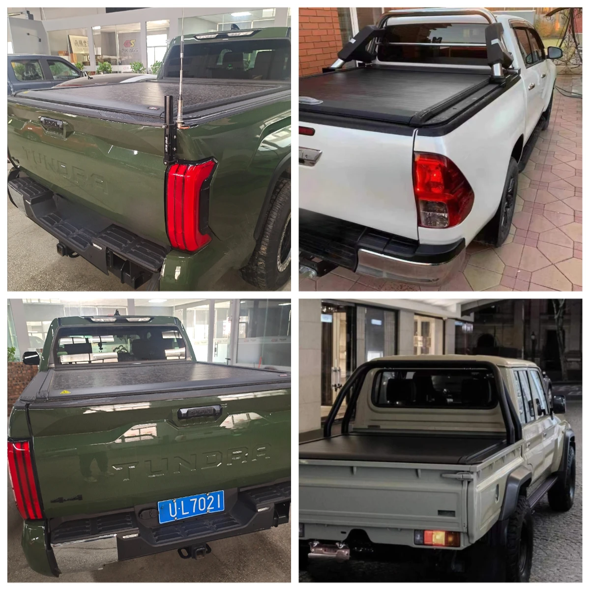 

4x4 Offroad Aluminium Alloy Electric Tonneau Cover Roller Shutter Lid Pickup Bed Cover for Tundra Hilux Revo Vigo Sr5