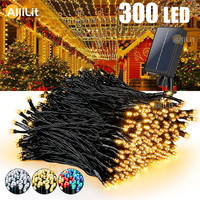 AlliLit LED Solar String Light Fairy Outdoor Garden Waterproof Lamp 2024 Christmas Garland Xmas Holiday Party Home Decoration