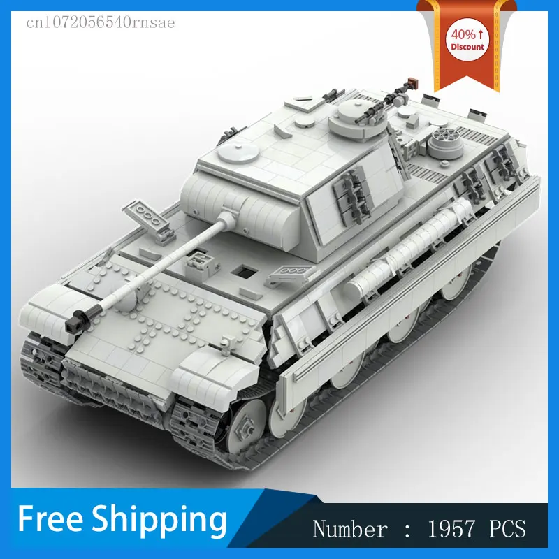 MOC Building Block Remote Contolled Tank 1/16 Scale Model DIY Brick Children's Gifts Assemble Toy Collection Military Series