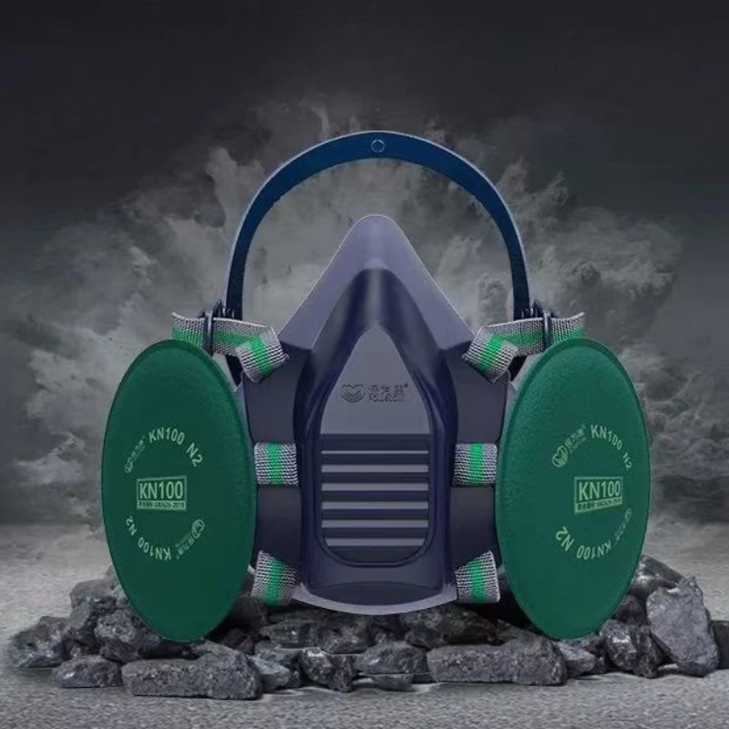 1 قطعة قناع الدخان والغبار الواقي الخارجي، مرشح مضاد للجسيمات، جهاز تنفس صناعي مقاوم للغبار لأداة الحماية الأمنية #4