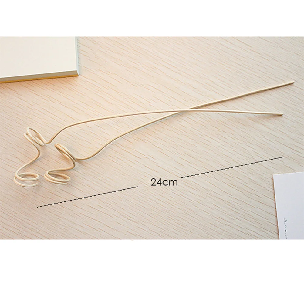 

20pcs Rattan Aroma Diffuser Sticks Wavy Fire-Free Reed For Essential Oil Indoor Air Freshener Home Decor Accessory Diffuser