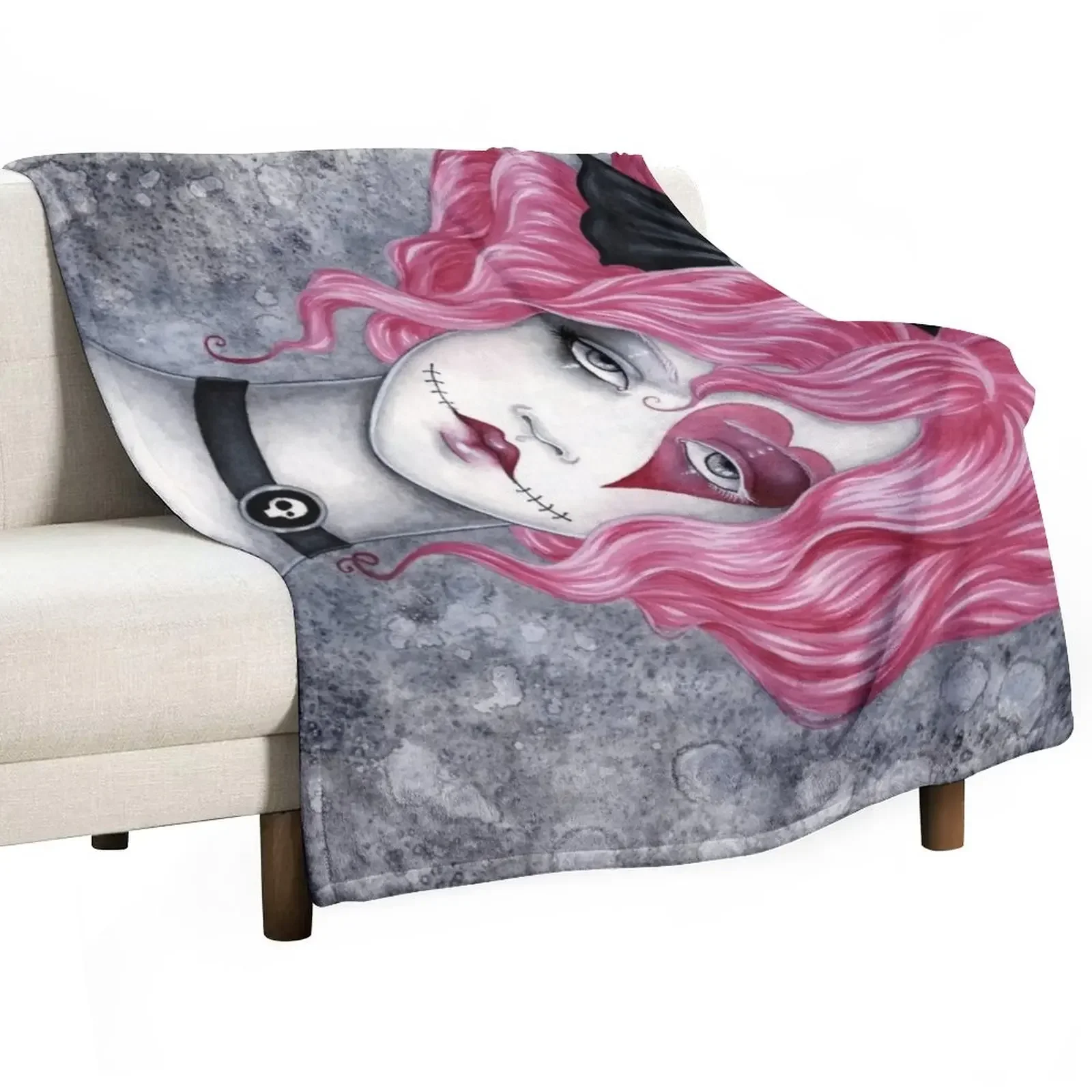 Ragdoll Throw Blanket manga Vintage Hair Thins Blankets