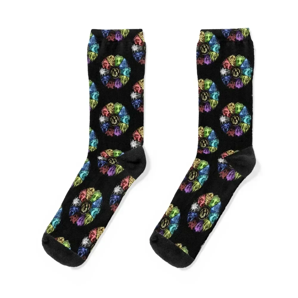 MTG Faded Guild Wheel Socks hiking Climbing funny gift sport Boy Child Socks Women's