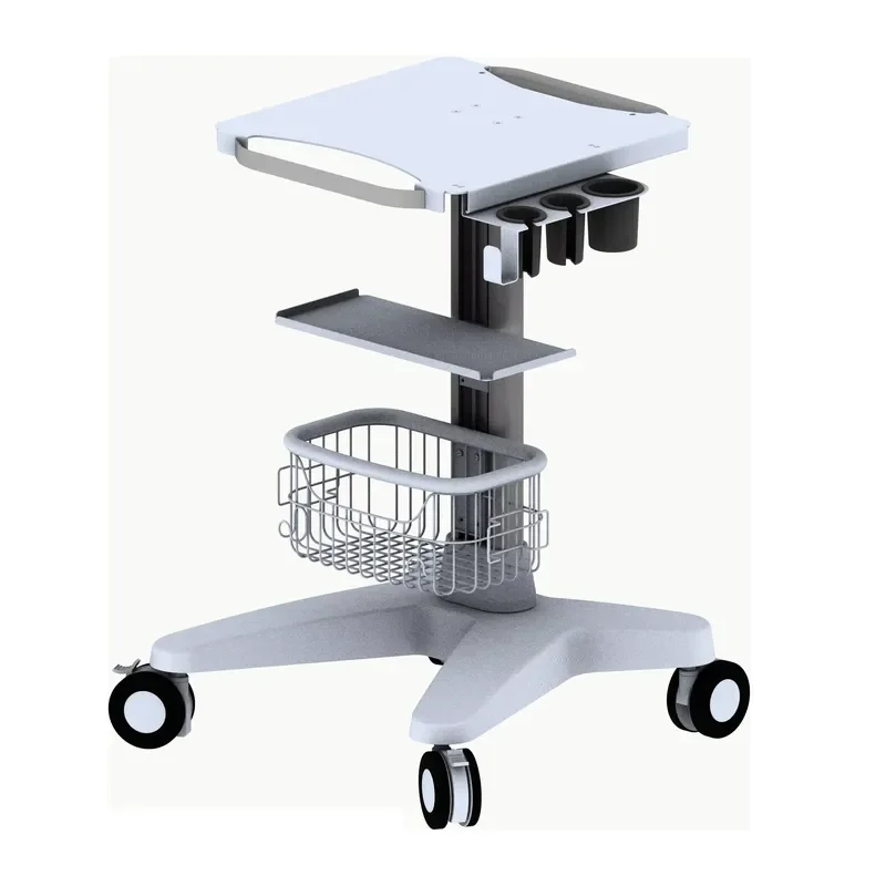 Ultrasonic Medical Apparatus Trolley Bracket Stand for Hospital Equipment Mobile Cart Support Heavy Duty Metal Frame