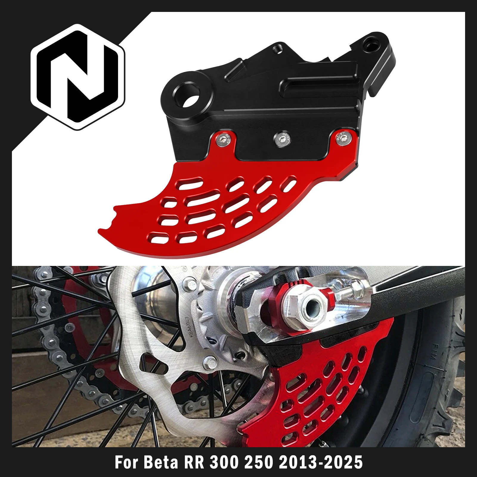 

NICECNC For Beta RR 300 2013-2025 Xtrainer 300 2015-2025 Rear Brake Disc Guard RR 125 RR 250 RR 350 RR 430 RR 450 RR 498 X-PRO