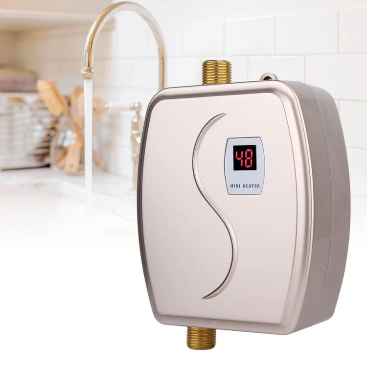 Genuino 3800W Mini Elettrico Senza Serbatoio Riscaldatore di Acqua Calda Istantanea Bagno Cucina Lavaggio Acqua Caldaia Elettrodomestico Da Cucina