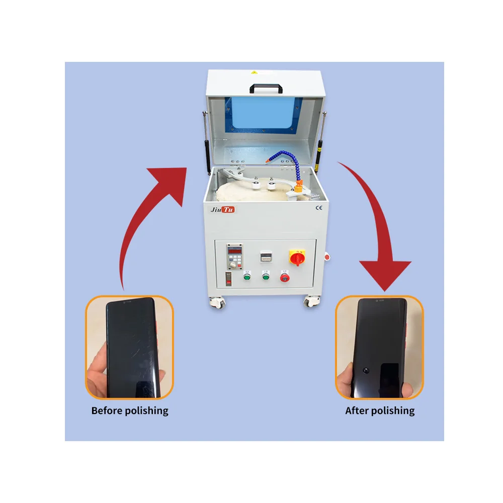 

LCD Screen Glass Polishing For Samsung Galaxy S23 S22 Ultra Back Cover Phone Scratches Grinding Machine