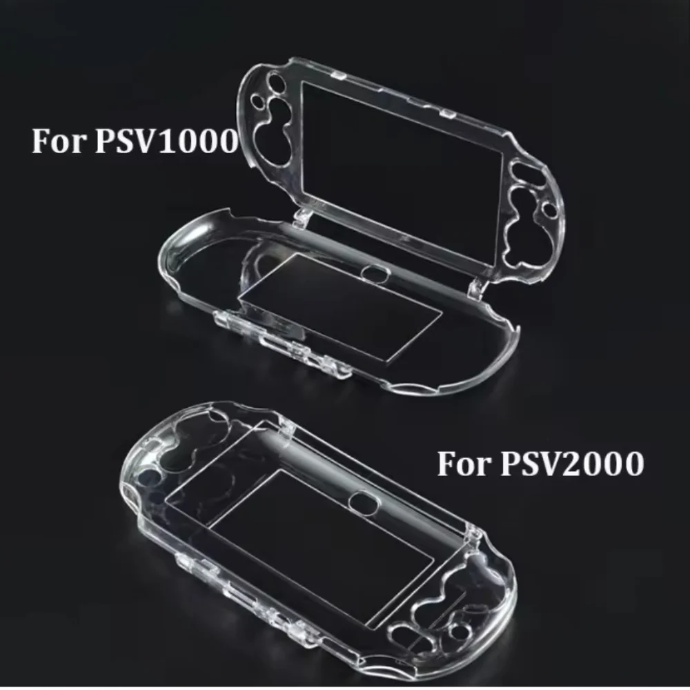 Hard Crystal Case & Screen Protector Bundle for Sony PSV 1000 2000, Anti-Scratch Shockproof Clear Protective Gaming Accessory