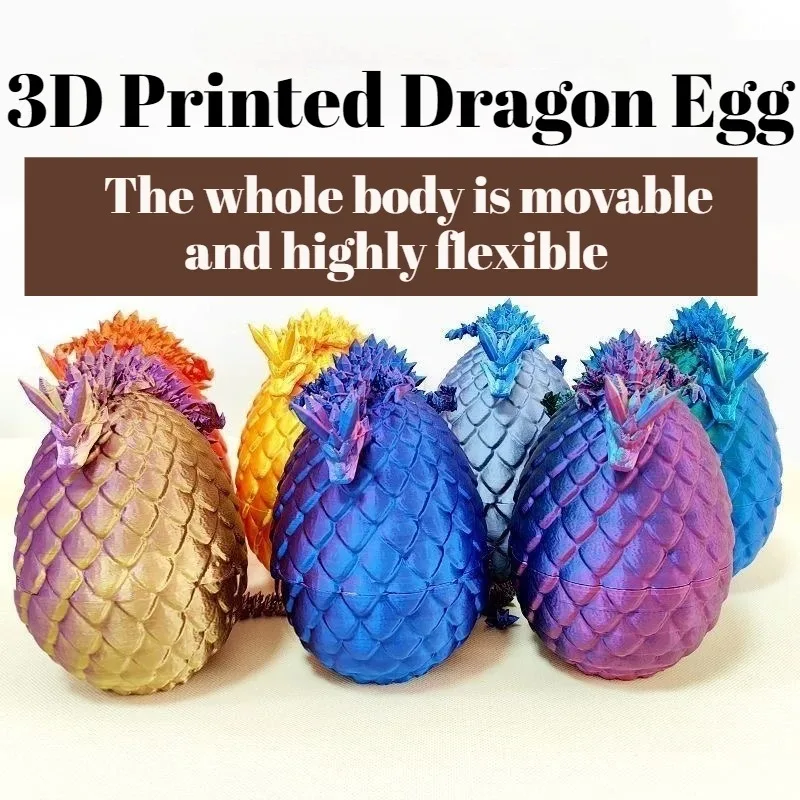 Péndulo camaleón de huevo de dragón de descompresión creativo, juego de juguetes de adorno 3D, regalo decorativo de Halloween y Navidad para niños