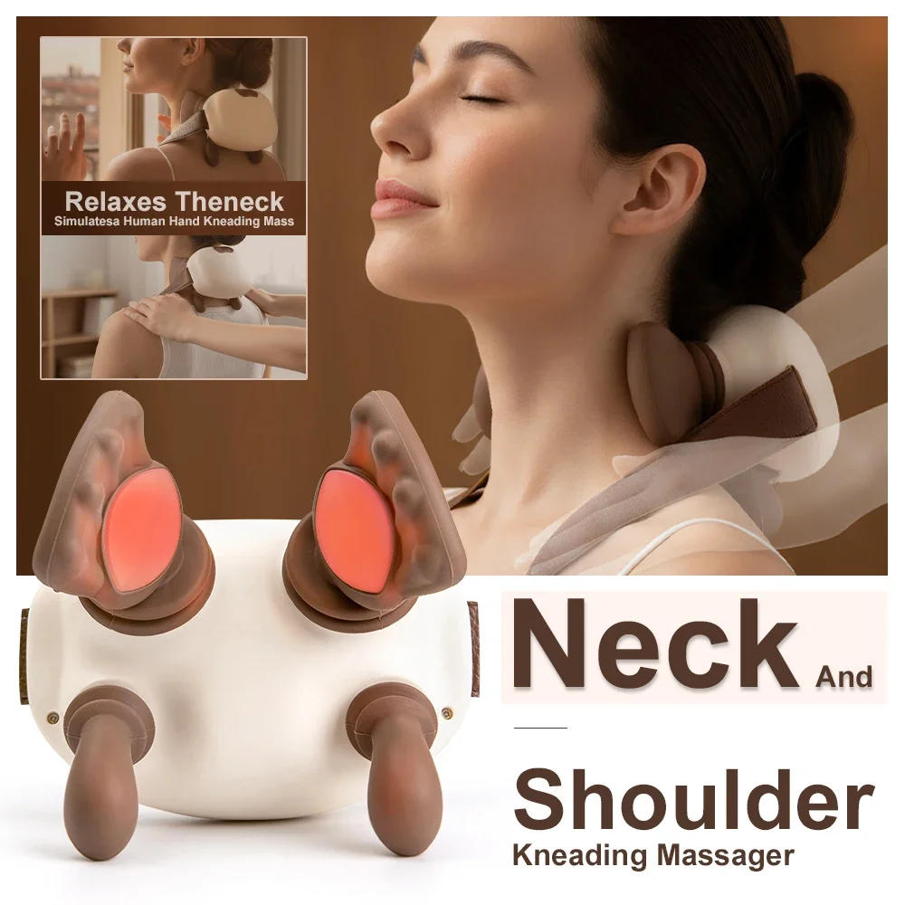 

Neck Shoulder Massager Kneading Shiatsu Massager Shawl Kneading Spine Body Muscle Relaxer Trapezius Neck and Shoulder Massage