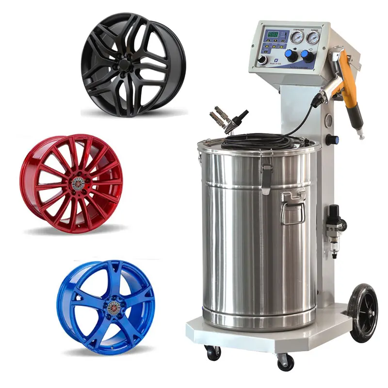New Manual Powder Coating Electrostatic Powder Coating Machine for Car Wheel