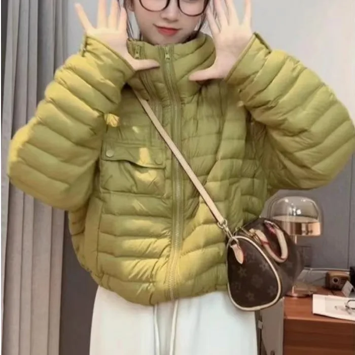 Trendiger Jaet-Damenmantel aus Baumwolle mit Kapuze und Reißverschluss, lässig, vielseitig, warm, hoher Kragen, langer Sve-Farbmantel