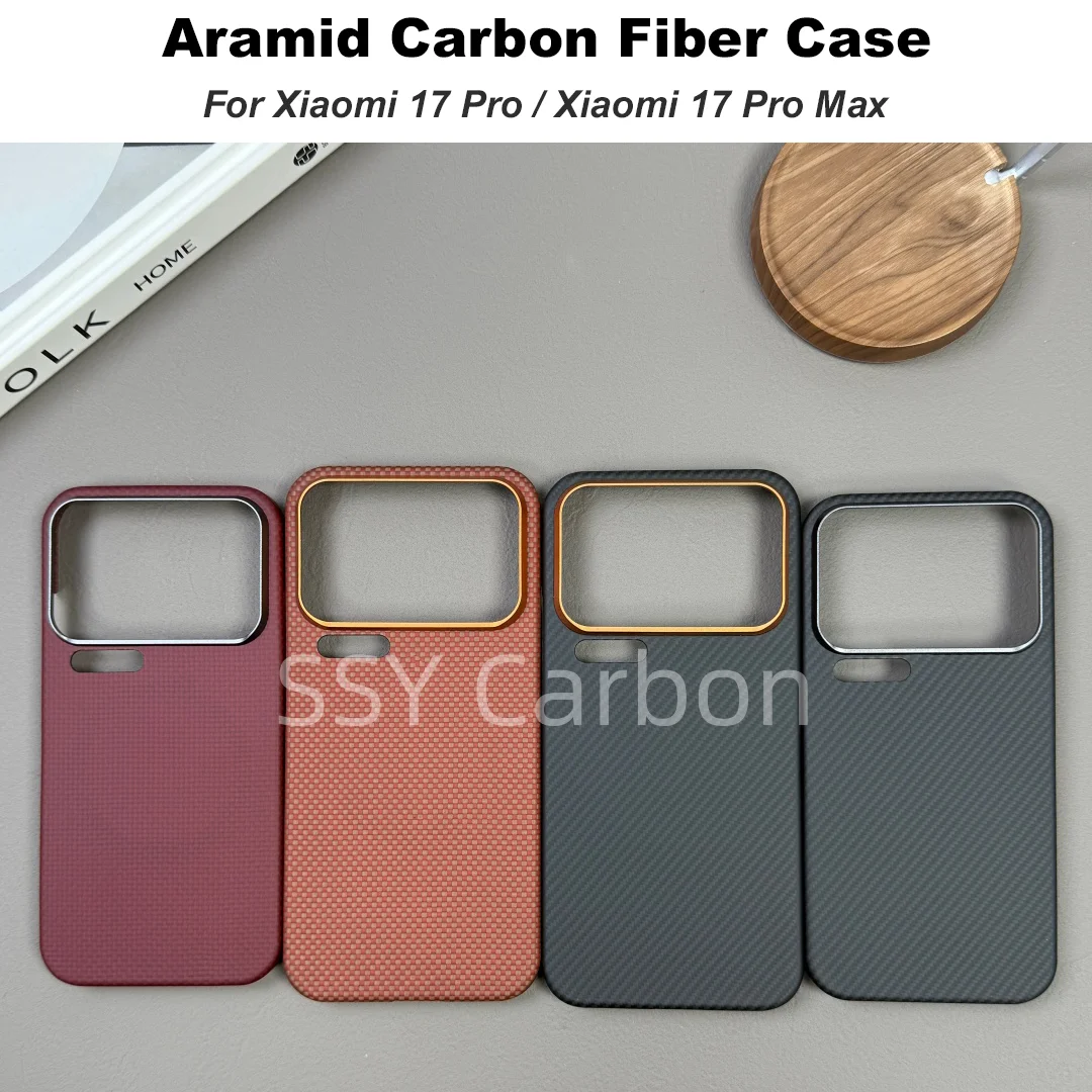 

Real Carbon Fiber Case For Xiaomi 17 Pro/17Pro Max Protective Case Luxury Ultra-thin Lightweight Cover Armor Shell