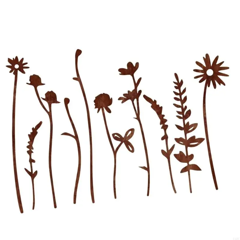  Eye Catching Iron Flower Garden Stake Perfect For Porch And Terraces Design