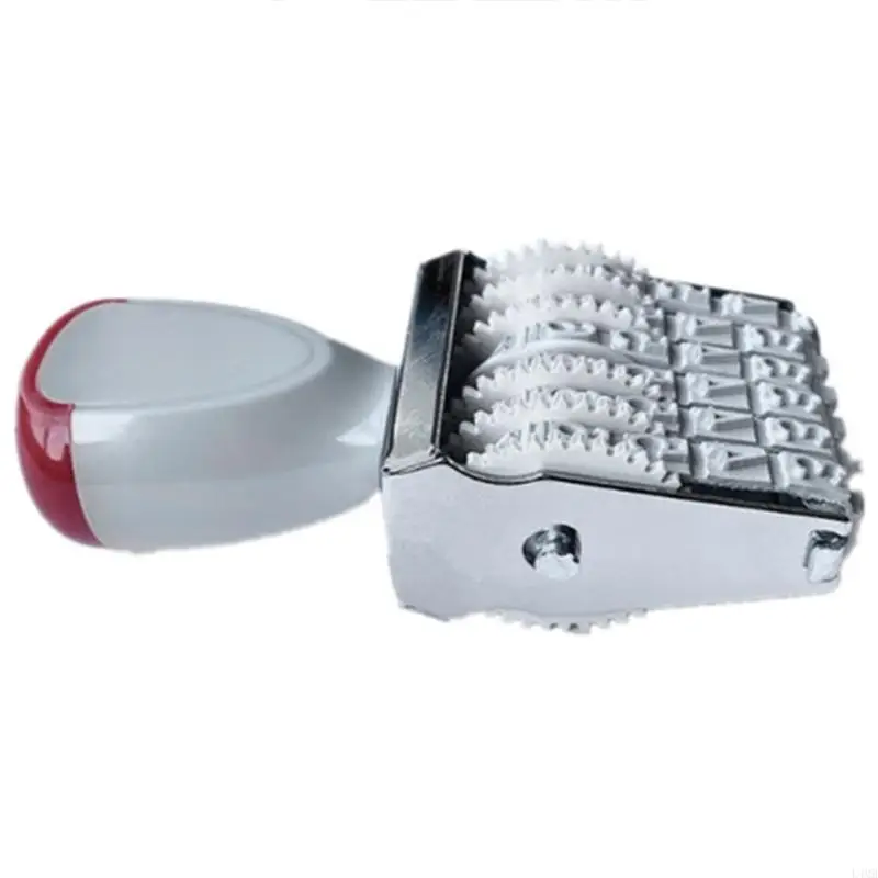 L4MB Number Stamp Business Stamp Roller Office Stamp Rolling Number Stamp Date Stamp Multifunction Rubber Stamp