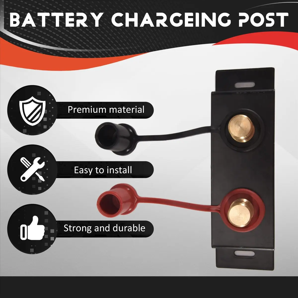 Super Sale Universal Battery Jump Post Starter Jumpstart , Remote Battery Terminals Jumper Post, Battery Chargeing Post
