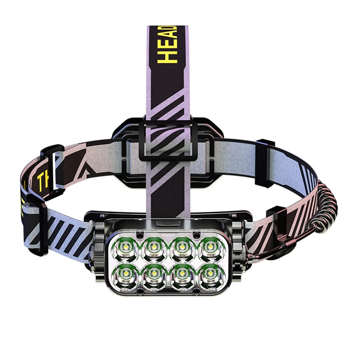 BFYLE Rechargeable Led Headlamp Outdoor Flashlight Camping Search Light Flashlight 270° Adjustable HeadStrap Lamp