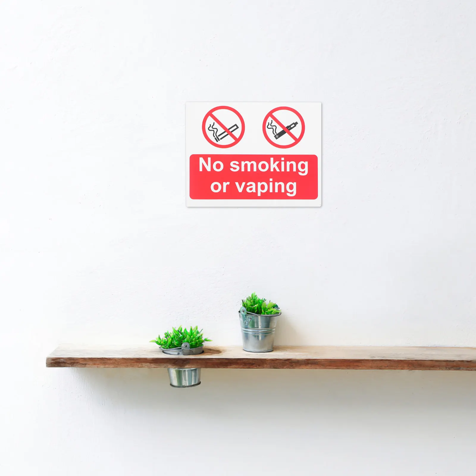 5Pcs No Smoking Stickers Self Adhesive Durable Paper Decals for Hotel Restaurant Office Public Safety Reminder Signs