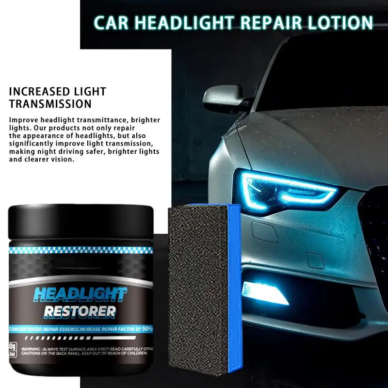 Headlight Restorer 100g Innovative Headlamp Repair Restorer Headlights Cleaner And Restoration Head Light Coating Headlight